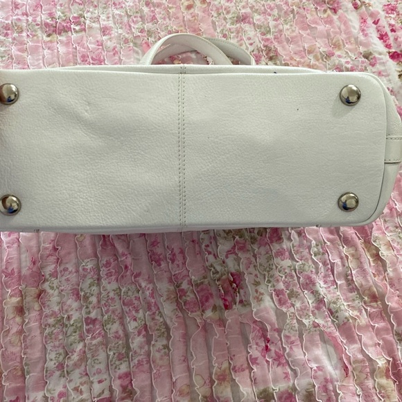 NWOT White Sharif Large Leather Purse and Dust Bag - Picture 5 of 15